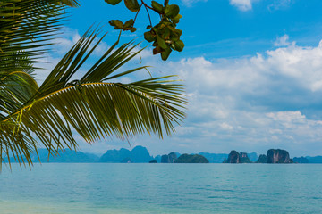 Palmenstrand auf Koh Yao Noi, Thailand, 