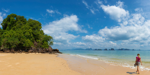 Strand auf Koh Yao Noi in der Phang Nga bay, Thailand