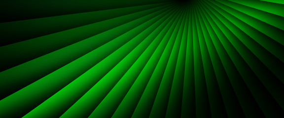 Green light line shadow dark black luxury background