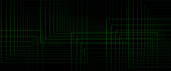 Green light line shadow dark black luxury background