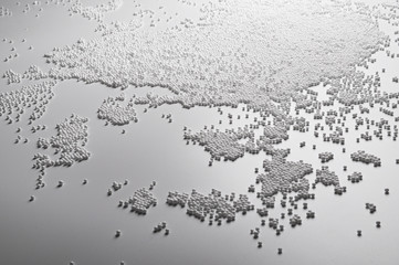 Abstract background of White foam ball texture