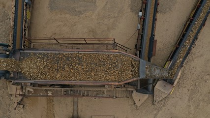 Rock Quarry Separator (birds eye drone view) 