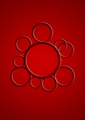 Abstract, simple background with circles