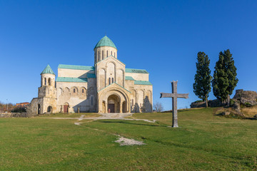 Obraz premium View of the old Bagrati church in Kutaisi, Geargia