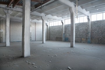 Empty Abandoned Warehouse