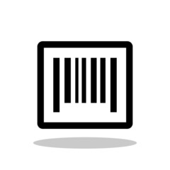 Bar code icon in trendy flat style. Vector Illustration EPS 10.