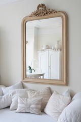 Framed Mirror Above Daybed