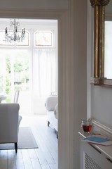 View Of Living Room Through Doorframe