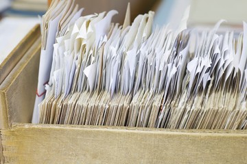 Open Drawer With Filing Records