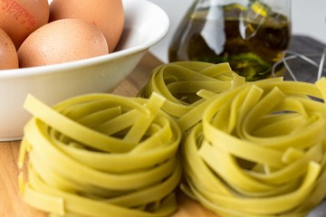 Vegetable pasta, vegetarian and healthy Italian food. Pasta recipe.