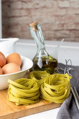 Vegetable pasta, vegetarian and healthy Italian food. Pasta recipe.