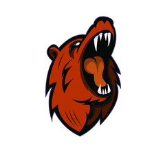 Bear esport mascot logo design
