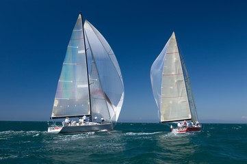 Yachts Compete In Team Sailing Event