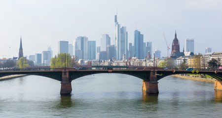 Fototapeta na wymiar Panorama Frankfurt am Main Germany 