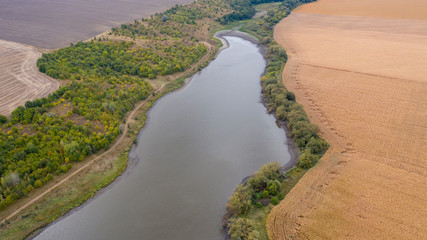 Declining water levels in freshwater due to global warming.