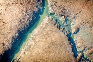 Global warming, completely dried up due to climate change.