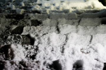Close up of snow