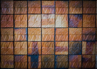Clay brick abstract background
