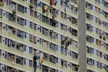 Obraz premium Residential buildings in Hong Kong