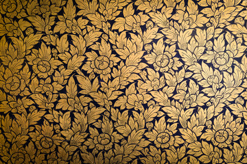 goldleaf technique painting flower