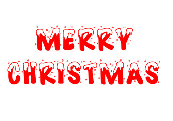Merry Christmas lettering calligraphy. Merry Christmas text label design