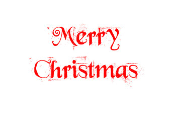Merry Christmas lettering calligraphy. Merry Christmas text label design