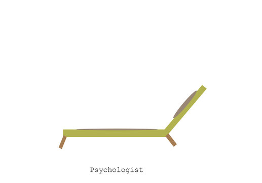 Psychologist Or Psychiatrist Couch, Psychoanalyse Or Psychotherapy Concept