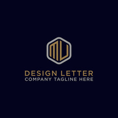 Inspiring logo designs for companies from the initial letters MV logo icon. -Vectors