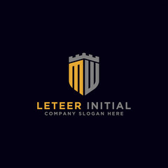 Inspiring logo designs for companies from the initial letters of the MW logo icon. -Vectors