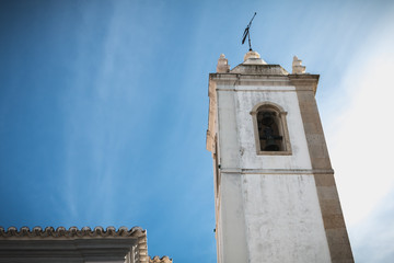 Architectural detail of Matriz Church in downtown Albufeira
