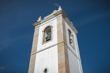 Architectural detail of Matriz Church in downtown Albufeira