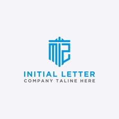 Inspiring company logo designs from the initial letters MZ logo icon. -Vectors