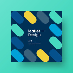 Amazing business advertisement vector mural art square banner mock up. Modern corporate abstract geometric illustration design layout background. Company identity quadrangle texture brochure template.