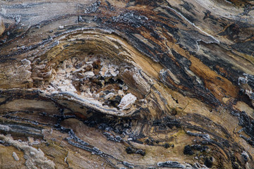 abstract texture of frozen lumber