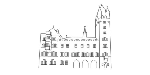 Obraz premium Rathaus Basel
