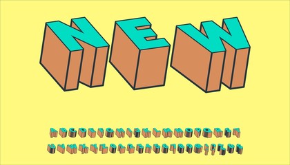 font abstract modern style and old style typeface vector typeface Typography creative font design new vector