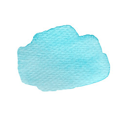 Watercolor abstract blue spalsh. Watercolor texture, background