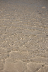 Vertical Close up of the clear water of 