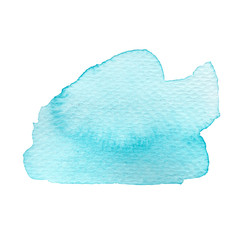 Watercolor abstract blue spalsh. Watercolor texture, background