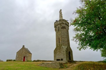 Au sommet du mont Dol. Dol-de-Bretagne, Ile-et-Vilaine, Bretagne,