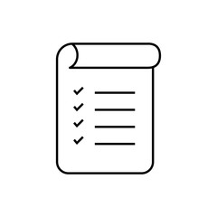 Checklist icon. Design template vector