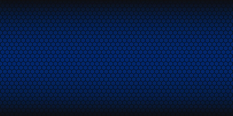 Blue abstract background.Honeycomb pattern. Linear website template on blue backdrop. Vector geometric pattern.