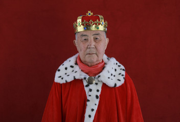 portrait of the old king of England