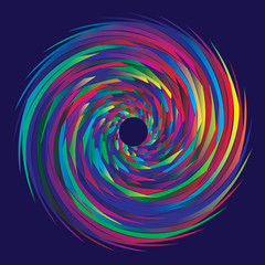 Abstract lspiral iquid paint background