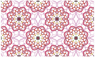 Colour beautiful flower seamless pattern