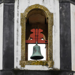 Obraz premium Low angle view of a bell tower, Obidos, Leiria District, Portugal
