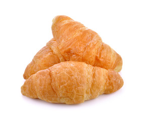 Croissant isolated on white background