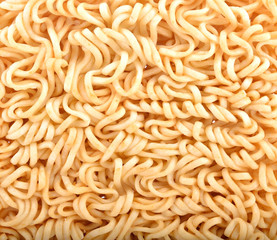 Closeup nstant noodles
