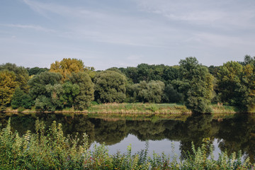 Fototapeta na wymiar river Vltava in Czech republic