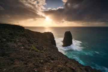 Obraz premium Gran Canaria coast near Agaete in Canary Islands.